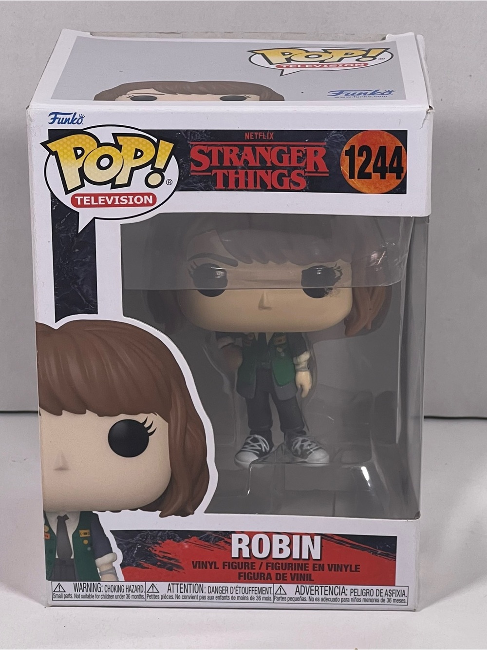 Funko Pop! Robin from Stranger Things - Brown Hair, Green Jacket